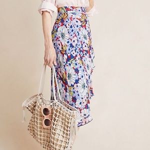 Anthropologie Maeve Sybil wrap skirt size M NWT